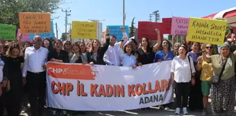 Adana'da Kadın Cinayeti Protesto Edildi