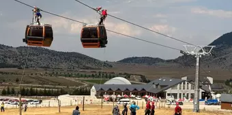 Isparta'da Davraz Kayak Merkezi'nde kurtarma tatbikatı yapıldı