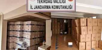 Tekirdağ'da 3 Ton Kıyılmış Tütün ve 1.6 Milyon Makaron Ele Geçirildi