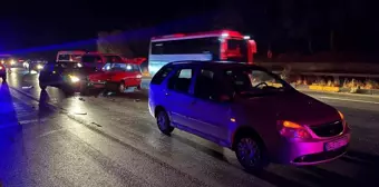 Manavgat'ta Zincirleme Trafik Kazası: 1 Yaralı