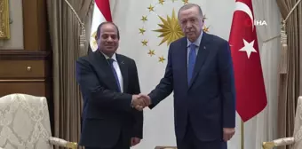 Cumhurbaşkanı Erdoğan, Mısır Cumhurbaşkanı Sisi'yi resmi törenle karşıladı