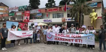 Gerze'de Sağlıklı Beslenme ve Hareketli Yaşam Yürüyüşü