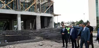 Vali Mustafa Çiftçi, Erzurum Bölge Adliye Mahkemesi Ek Binası'nda İncelemelerde Bulundu