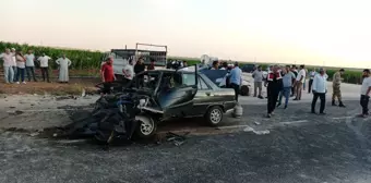 Mardin'de kafa kafaya çarpışan otomobillerde 5'i çocuk 9 kişi yaralandı