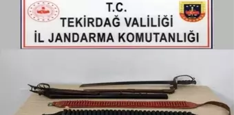 Tekirdağ'da Operasyon: Tarihi Eser, Kaçak Tütün ve Silah Ele Geçirildi