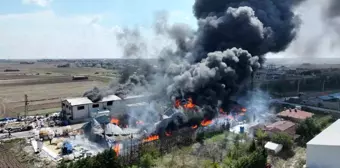 Tekirdağ'da Kimya Fabrikasında Yangın Çıktı