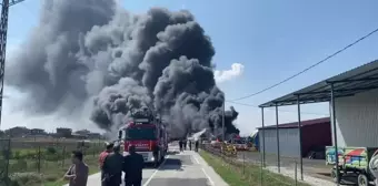 Tekirdağ'da Fabrikada Büyük Yangın