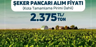 2024 Şeker Pancarı Alım Fiyatı Belirlendi