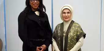 Emine Erdoğan, Malcolm X'in Kızı Ilyasah Shabazz ile New York'ta Görüştü