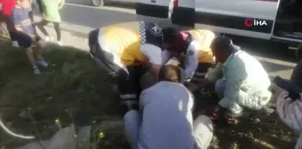 Isparta'da Otomobil ile Motosiklet Çarpıştı, 1 Kişi Ağır Yaralı