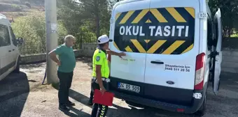 Erzincan'da Öğrenci Servis Araçlarına Denetim