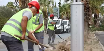 Bodrum Turgutreis Mahallesi'nde Aydınlatma Çalışmaları Devam Ediyor