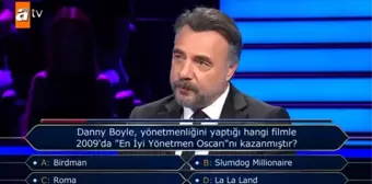 Danny Boyle, yönetmenliğini yaptığı hangi filmle 2009'da 'En İyi Yönetmen Oscarı'nı kazanmıştır? Kim Milyoner Olmak İster 27 Eylül Cuma soru cevapları