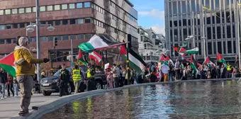 Stockholm'de İsrail'in Saldırılarına Protesto