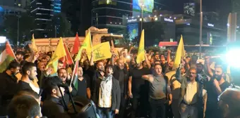 Hizbullah Lideri Nasrallah'ın Ölümü Protesto Edildi