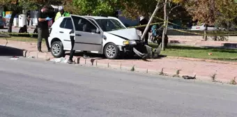 Konya'da Kalp Krizi Geçiren Sürücü Ağaçta Durabildi