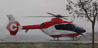 Beypazarı'nda Beyin Kanaması Geçiren Hasta Ambulans Helikopterle Hastaneye Sevk Edildi