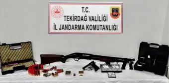 Tekirdağ'da Ruhsatsız Silah ve Mühimmat Ele Geçirildi