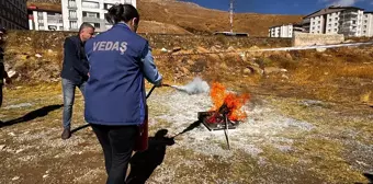 VEDAŞ Bitlis'te Yangın Tatbikatı Düzenledi