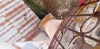 Sivas'ta Cami Minaresine Yıldırım Düştü