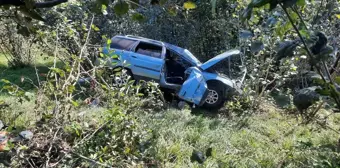 Giresun'da Otomobil Şarampole Devrildi: 1 Ölü, 3 Yaralı