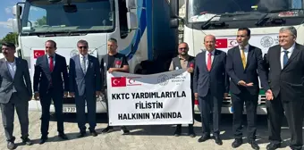 KKTC'den Gazze'ye İnsani Yardım Tırları Gönderildi