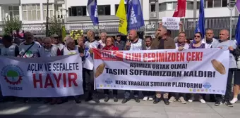 Trabzon'da Enflasyon Rakamlarına Protesto