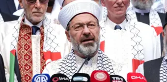 Diyanet İşleri Başkanı Erbaş, din adamları ile 'Barışa çağrı' açıklaması yaptı Açıklaması