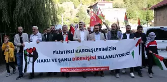 Van ve Bitlis'te İsrail'in Gazze'ye yönelik saldırıları protesto edildi