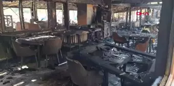 Körfez'deki Restoran Yangınında Hasar Gün Ağarınca Ortaya Çıktı