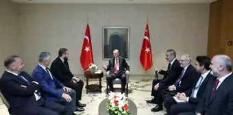 Cumhurbaşkanı Erdoğan, Sırbistan'da Sancaklı liderlerle görüştü