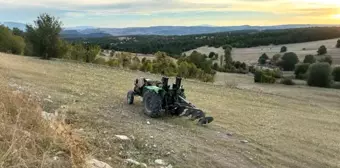 Kütahya'da Traktör Devrildi, Çiftçi Hayatını Kaybetti