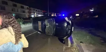 Sinop'ta Kaza: Araç Yan Yattı, Yaralı Yok