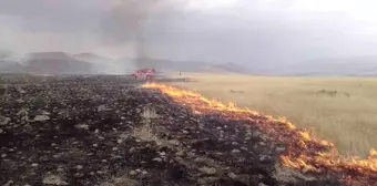 Malatya'da Yüzlerce Dönümlük Anız Yangını Söndürüldü