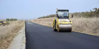 Edirne'de Köy Yolları Sıcak Asfaltla Yenileniyor