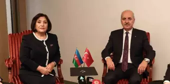 TBMM Başkanı Kurtulmuş, Azerbaycan Milli Meclis Başkanı Gafarova ile Görüştü