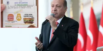 Yine aynı kentimiz! Belediyenin su faturasında Burger King reklamı