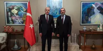 TBMM Başkanı Numan Kurtulmuş, Cenevre'de Türkiye Daimi Temsilcisi ile Görüştü