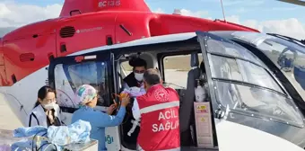 Tokat'ta Kalp Defektleri Olan Bebek Ambulans Helikopterle Ankara'ya Sevk Edildi