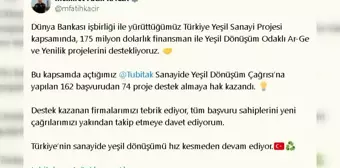 Sanayide Yeşil Dönüşüm Projelerine Destek