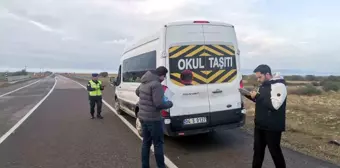 Ağrı'da Okul Servis Araçlarına Yoğun Denetim