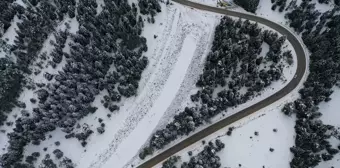 Kastamonu'da Kar Manzaraları Doğa Güzelliklerini Ortaya Çıkardı