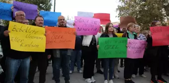 Keşan'da 'Yenidoğan Çetesi' Protestosu