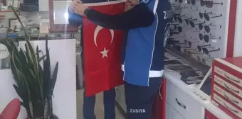 Gerze'de 29 Ekim İçin Türk Bayrağı Dağıtımı