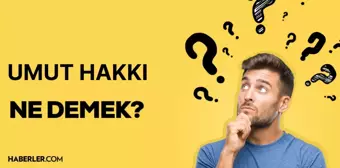 UMUT HAKKI NE DEMEK? Devlet Bahçeli'nin söylediği 'umut hakkı' ne anlama geliyor?