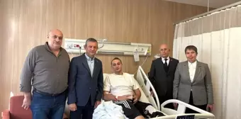 CHP Genel Başkanı Özgür Özel, TUSAŞ Yaralısını Ziyaret Etti