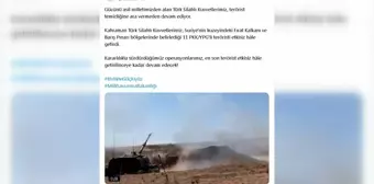 TSK'dan Suriye'de Terörle Mücadele: 11 PKK/YPG'li Etkisiz Hale Getirildi