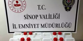 Sinop'ta Kaçak Alkol Operasyonu: 60 Litre Etil Alkol Ele Geçirildi