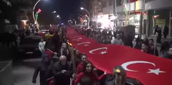 Sandıklı'da Cumhuriyet Bayramı Kutlamaları 200 Metrelik Bayrak ile Gerçekleştirildi