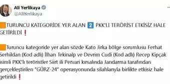 PKK'lı Teröristler Siirt'te Etkisiz Hale getirildi